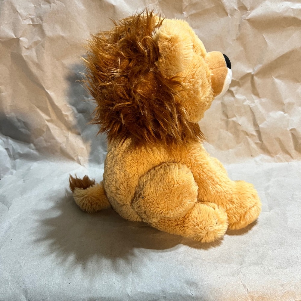 Cuddle Barn Lucas Lion Plush Tan Gold Animated Wild Thing Stuffed Animal Toy - Picture 4 of 7